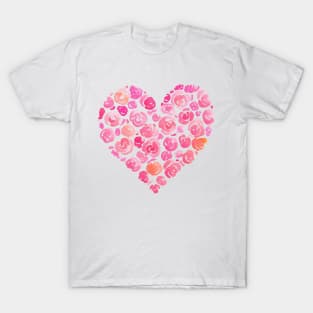 floral heart T-Shirt